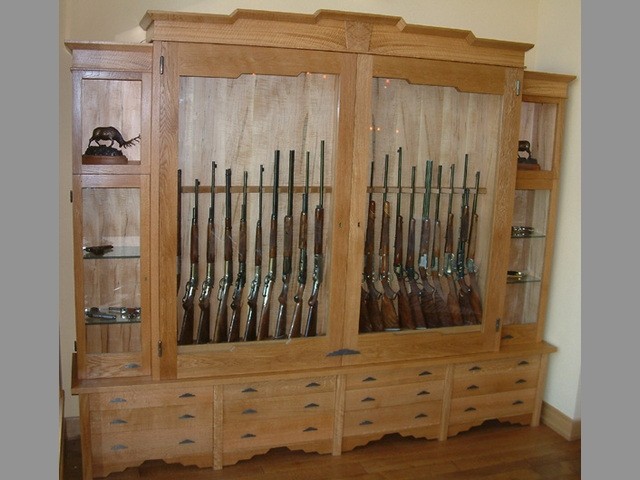 Gun Cabinet, white oak